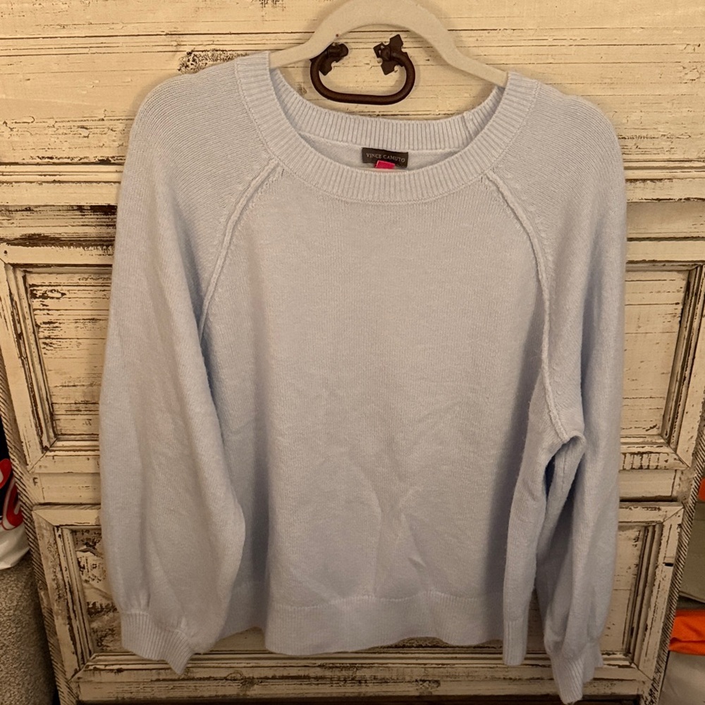 Vince Camuto Soft Blue Crewneck Sweater